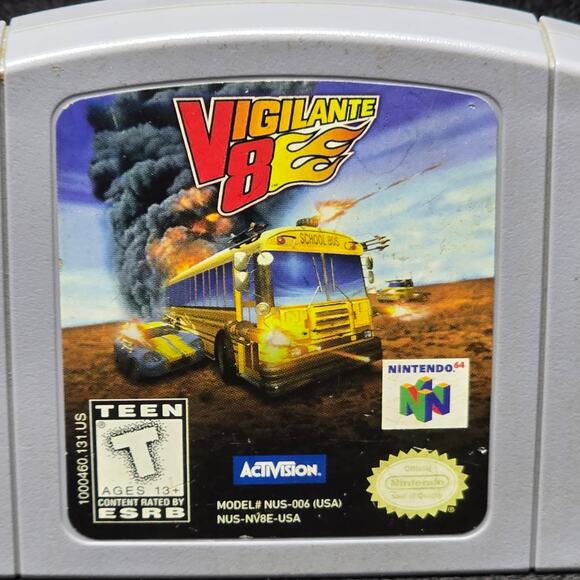 Vigilante 8 Nintendo Game N64 Gaming Cartridge - Picture 2 of 6